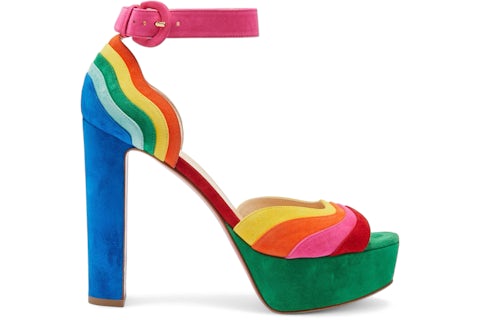 Christian Louboutin Degratissimo Alta 130 VV/Suede Sandal Heels