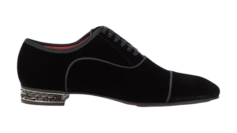 Pre-owned Christian Louboutin Men's  Greggyrocks Flat Sneakers In Black/lin Loubi