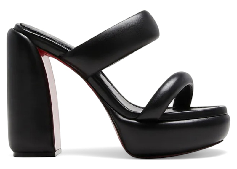Pre-owned Christian Louboutin Inflamovida Mule 130 (women's) Sneakers In Black