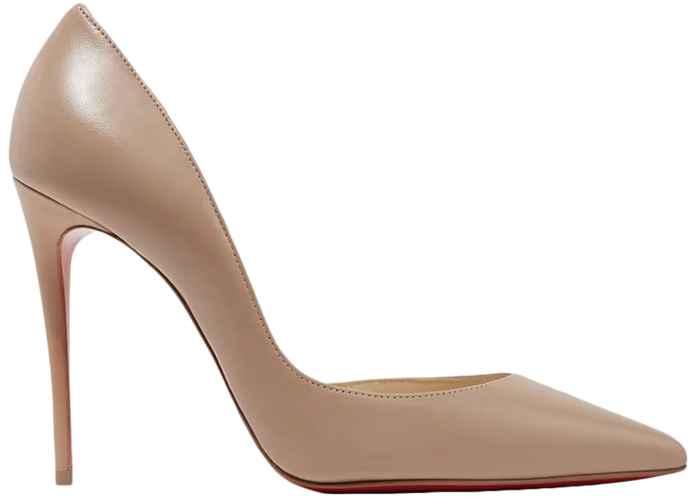 Christian Louboutin Iriza 100mm Pump Nude Nappa Leather - 3160708PK1A - US