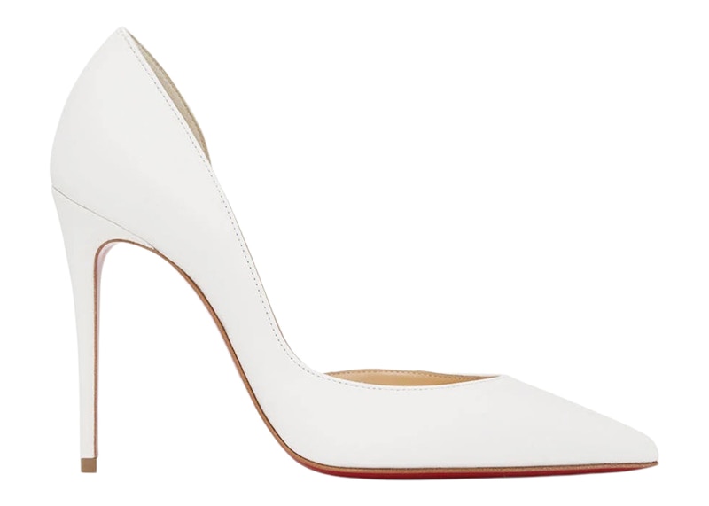 White hot sale leather louboutin