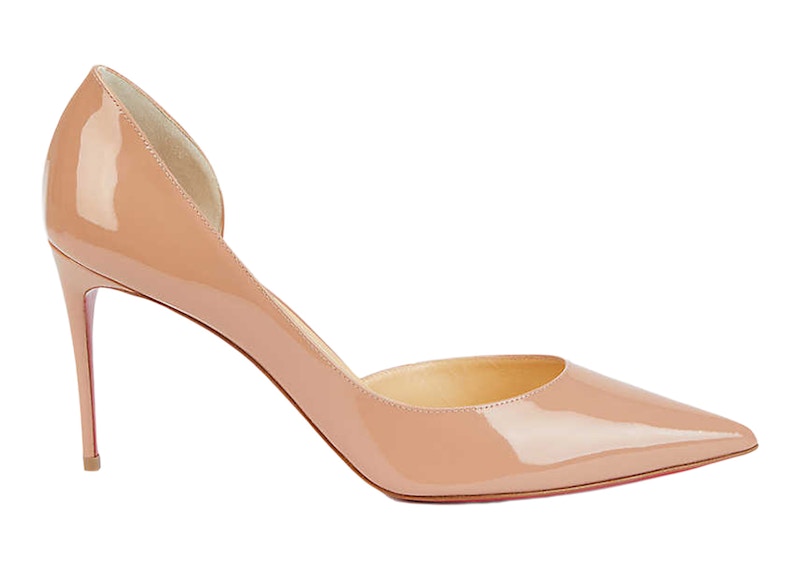 Christian Louboutin Iriza 85mm Pump Nude Patent Leather