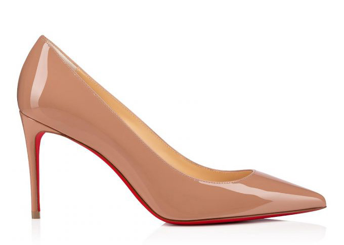 Christian Louboutin Kate 85mm Pump Nude Patent Leather