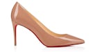 Christian Louboutin Kate 85mm Salón Charol Nude