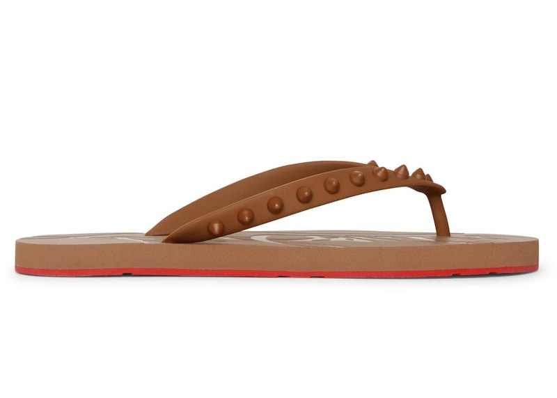 Christian Louboutin Loubi Flip Donna Thong Sandal Nude 5 Women s