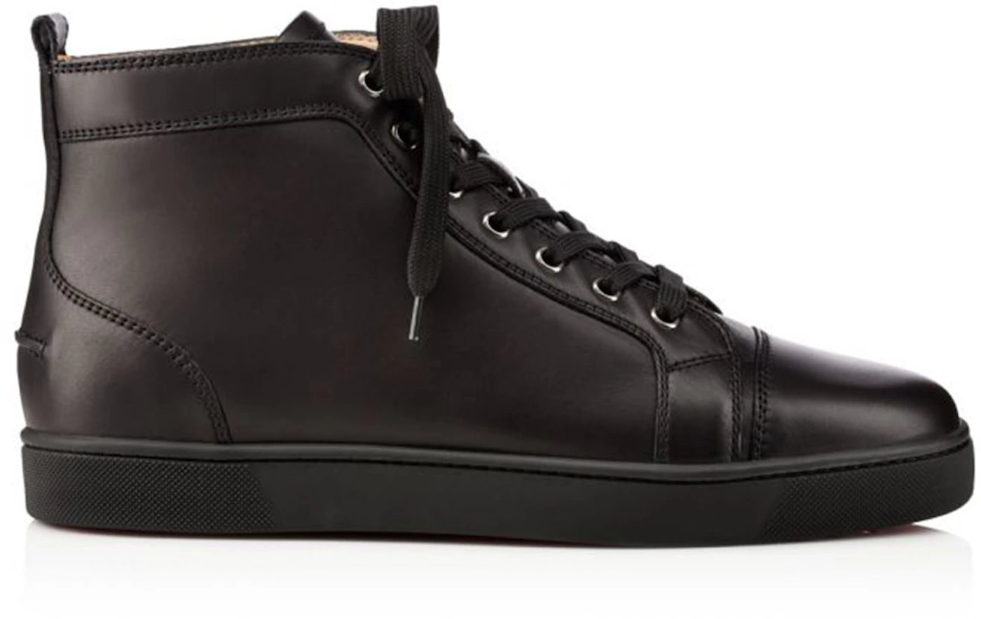 Christian Louboutin Limited High top Louis Flat Strass Black Sneaker $3995  40.5