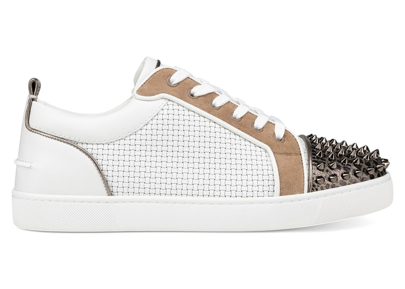 Pre-owned Christian Louboutin Men's Louis Junior Spikes Orlato Sneakers