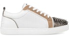 Christian Louboutin Louis Junior Spikes Veau Velours Sneaker Black