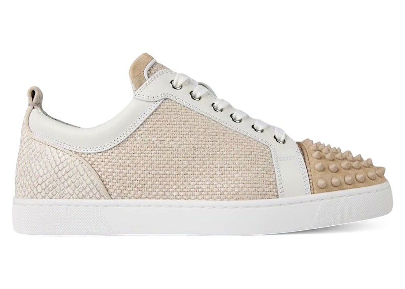 Christian Louboutin Louis Junior Spikes Orlato Natural (Women's