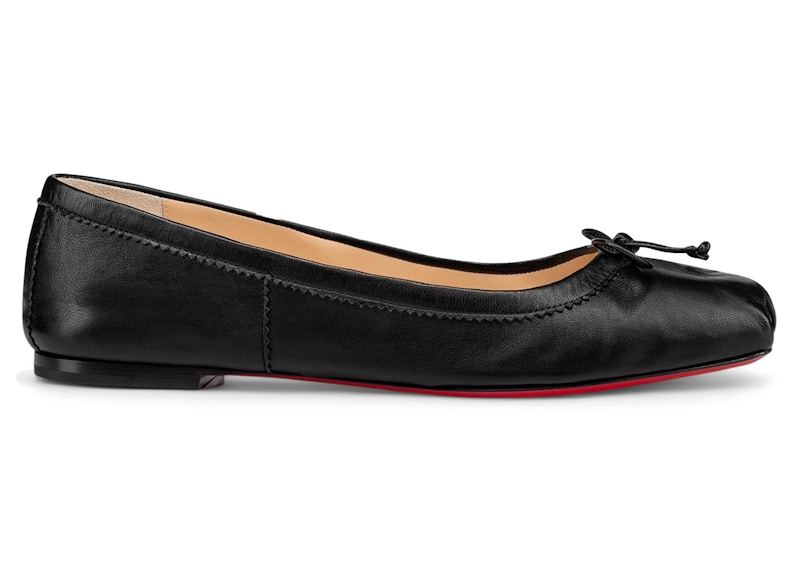 Pre-owned Christian Louboutin Mamadrague Flat Ballerinas (women's) Sneakers In Black