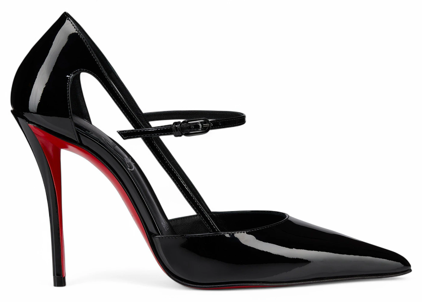 Christian Louboutin Miss Z Strap 100mm Pump Gigi Printed Patent Calf ...