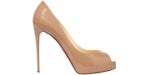 Christian Louboutin New Very Prive 120 Pump Nude Patent Leather