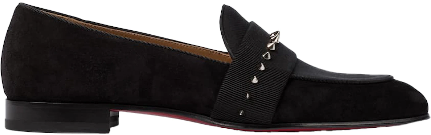 Christian Louboutin Sinouhe Black Leather Sandals 42 / Black