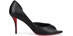 Christian Louboutin Open Apostropha 80 Leather Pumps Black (Women's)