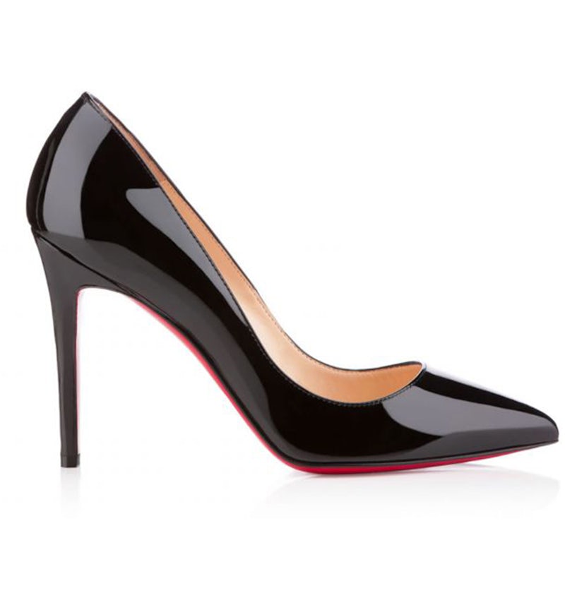 Christian Louboutin Pigalle 100mm Pump Black Patent Leather