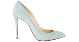 Christian Louboutin Pigalle 100mm Pump Dusty Blue Suede