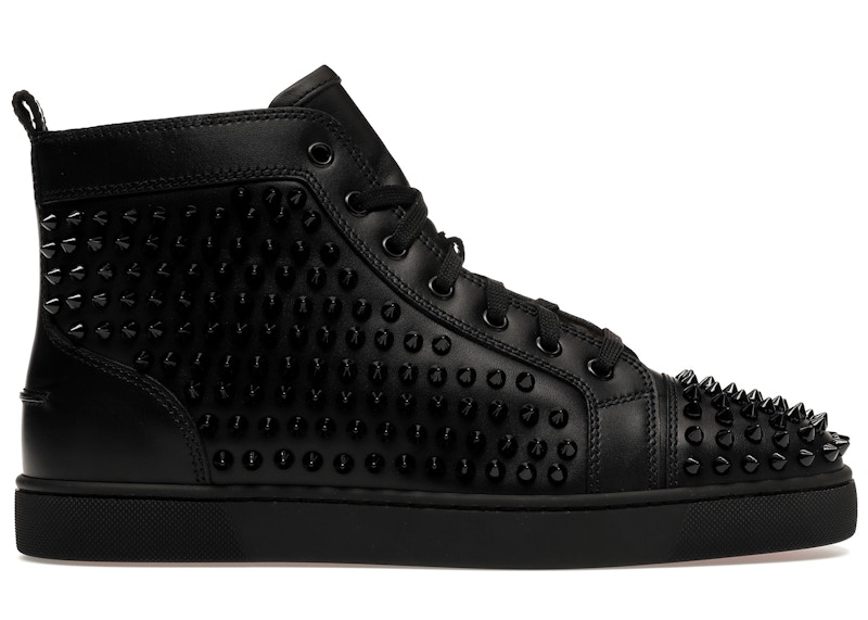 Mens black 2025 shoes with spikes