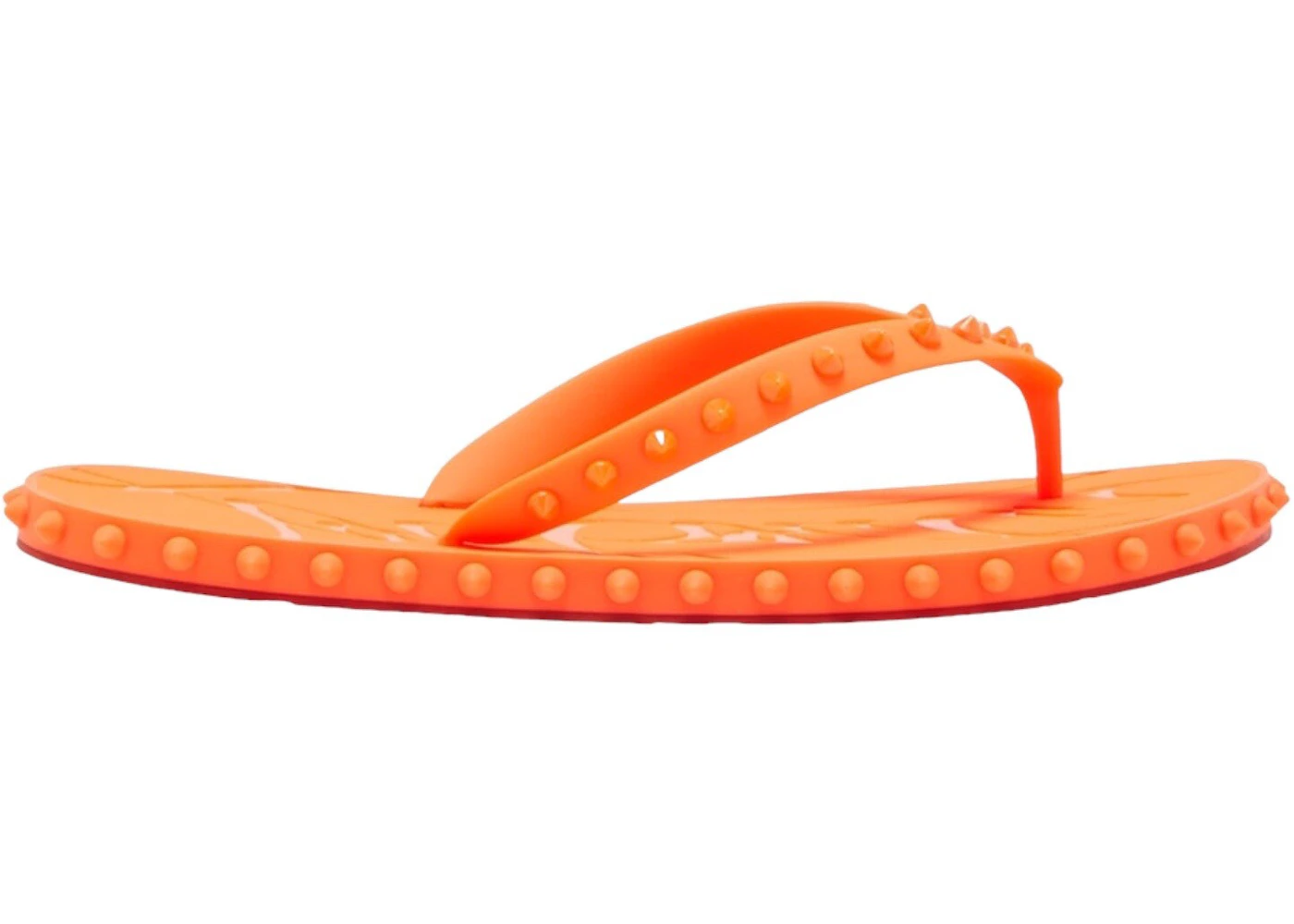 Christian Louboutin Super Loubi Flip Flat Fluo Orange Men's