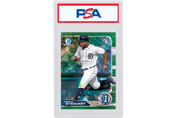 Christin Stewart 2019 Bowman Chrome X Rookie Green X-Fractor /31 #7 (PSA or BGS Graded)