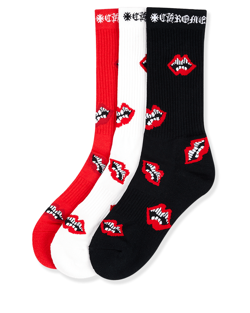 クロムハーツ CHOMPER SOCKS chrome hearts 3PKS ファッション ...