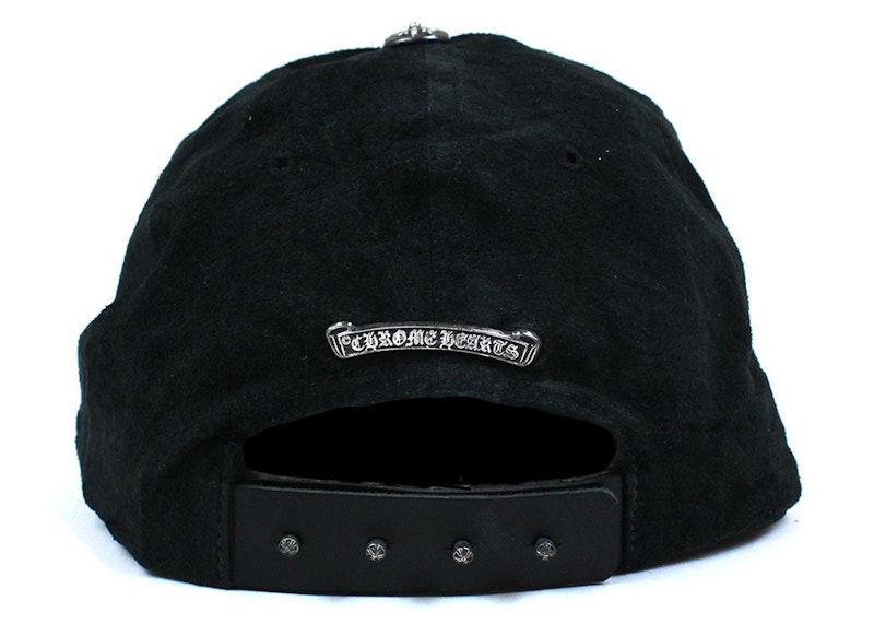 Chrome Hearts 5 Panel Suede Baseball Cap Black - US