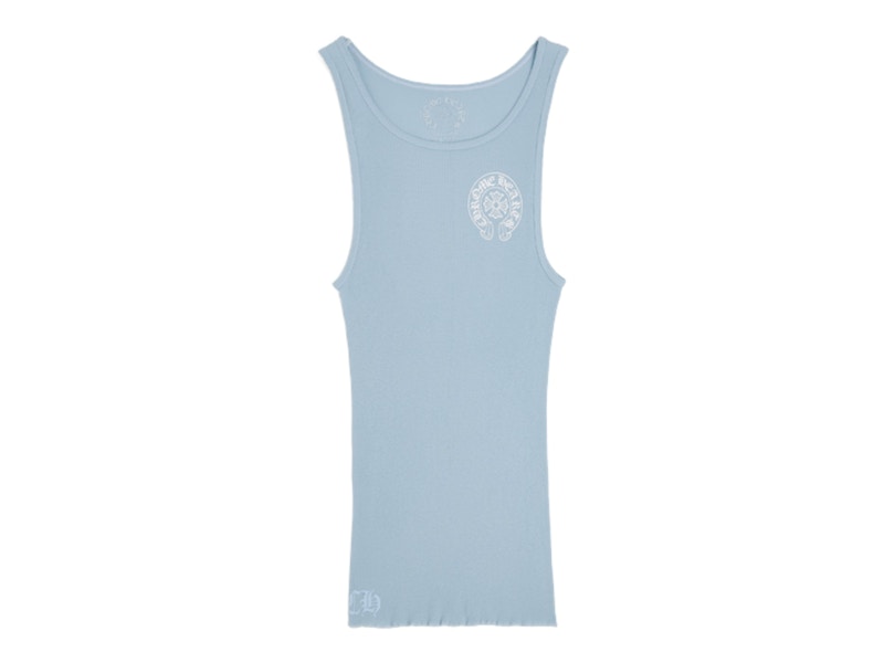 Chrome Hearts Baby Blue Rib Tank Blue Men's - SS26 - US