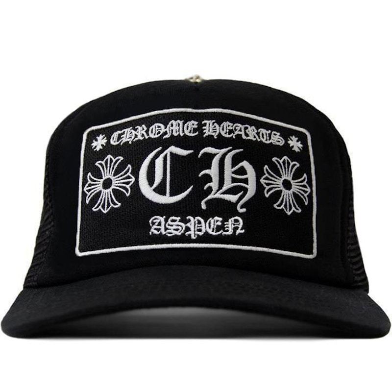 Chrome Hearts CH Aspen Exclusive Trucker Hat Black