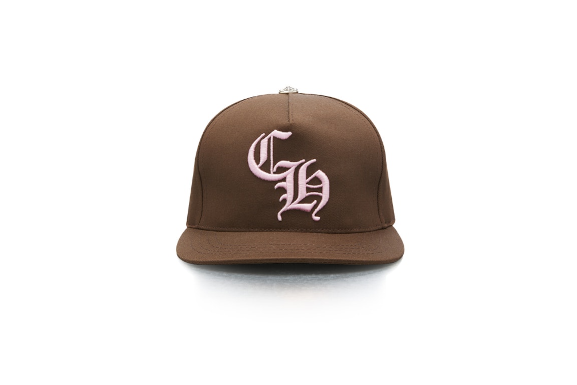 Pre-owned Chrome Hearts Ch Baseball Hat Brown/pink