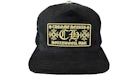 Chrome Hearts CH Hollywood Corduroy Trucker Hat Black/Gold