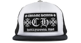 Chrome Hearts CH Hollywood Trucker Hat Black/White