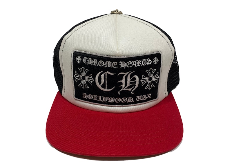 chrome hearts red hat