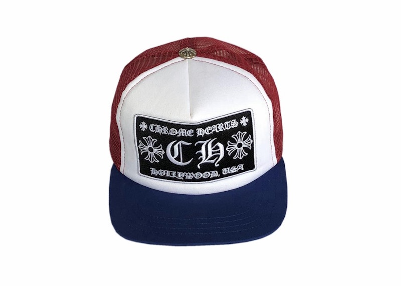 chrome hearts red hat