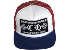 Chrome Hearts CH Hollywood Trucker Hat Red/White/Blue