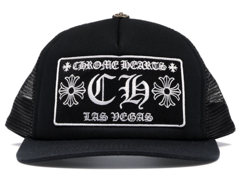 Chrome Hearts CH Las Vegas Trucker Hat Black/Black - JP