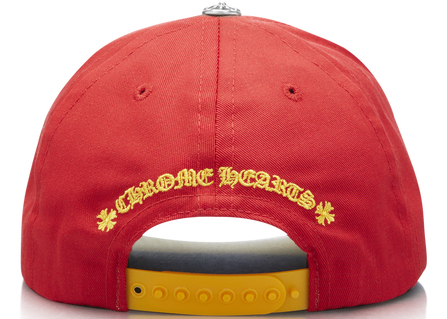 Chrome Hearts CH Silver Button Hat Red/Yellow - US