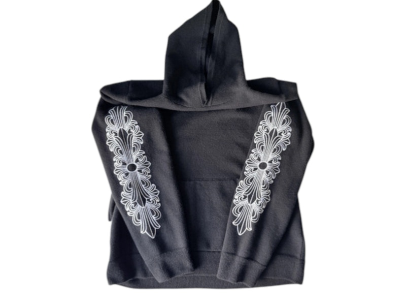 chrome hearts2 様 Chrome Hearts Cashmere Floral Hoodie Black/White Men's - SS26 - US