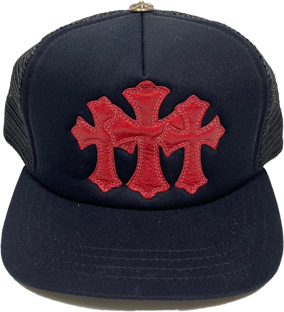 chrome hearts Cross patch - chrome hearts Iron on cross patch - Black / Red