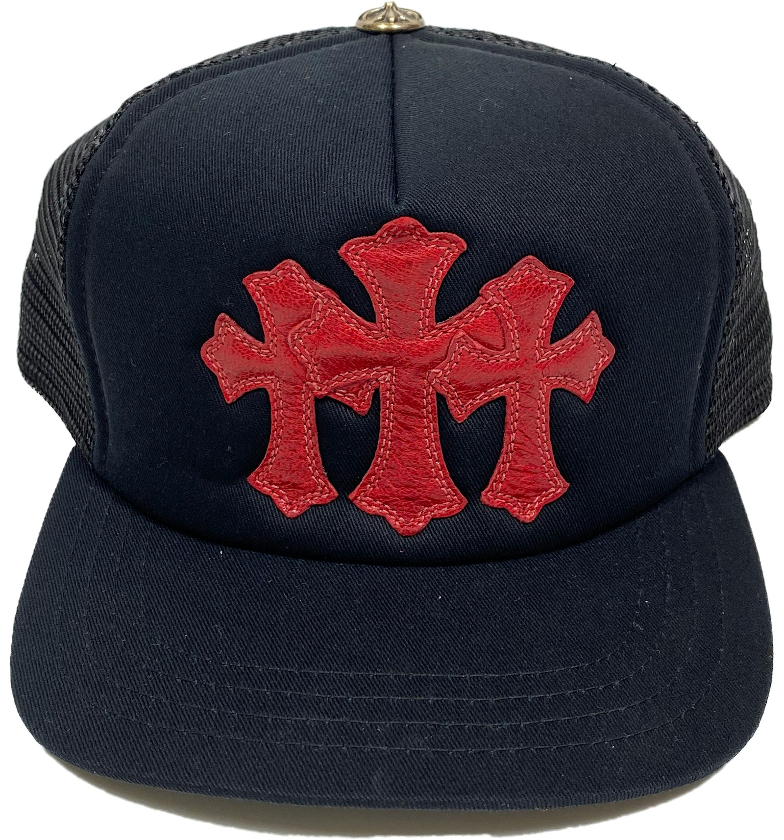 Chrome Hearts Cemetery Trucker Hat Black/Red