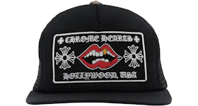 Chrome Hearts Chomper Hollywood Trucker Hat Black/Black