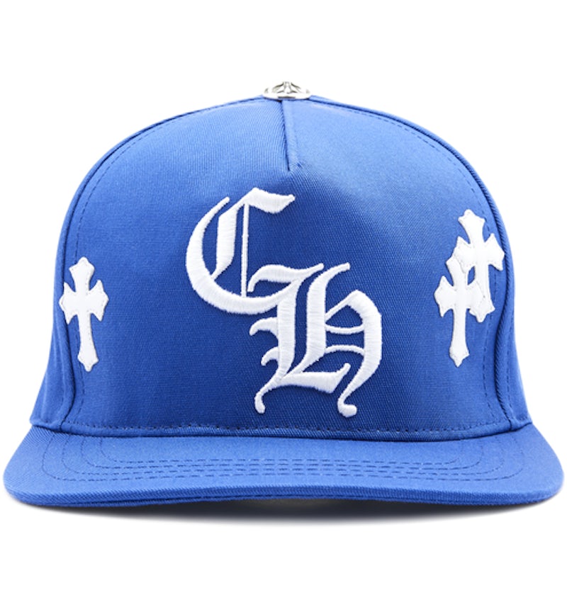 クロムハーツ クロスパッチ ベースボールキャップ ブルー - JP クロムハーツ クロスパッチ ベースボールキャップ ブルー - JP