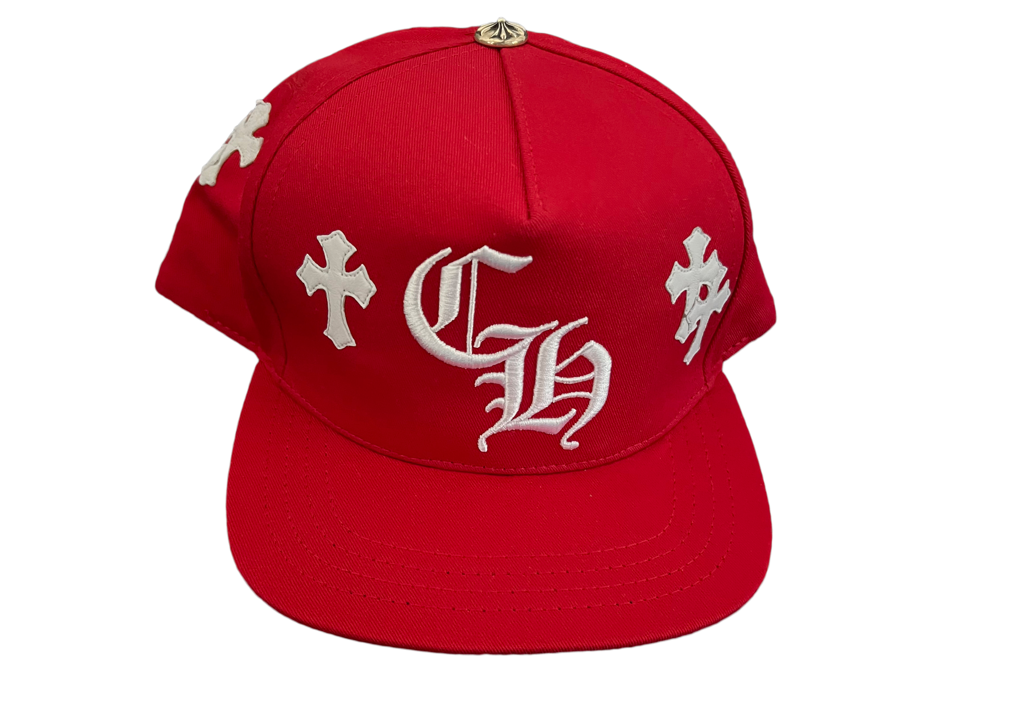 Chrome Hearts Cross Patch Baseball Hat Red - US