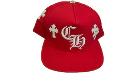 Chrome Hearts Cross Patch Baseball Hat Red
