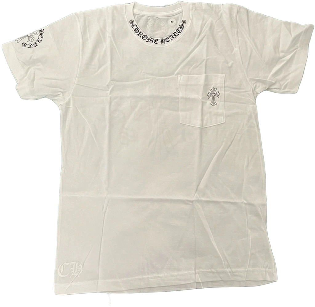 Chrome Hearts Cross Short Sleeve Pocket T-shirt White Men's - SS21 - US