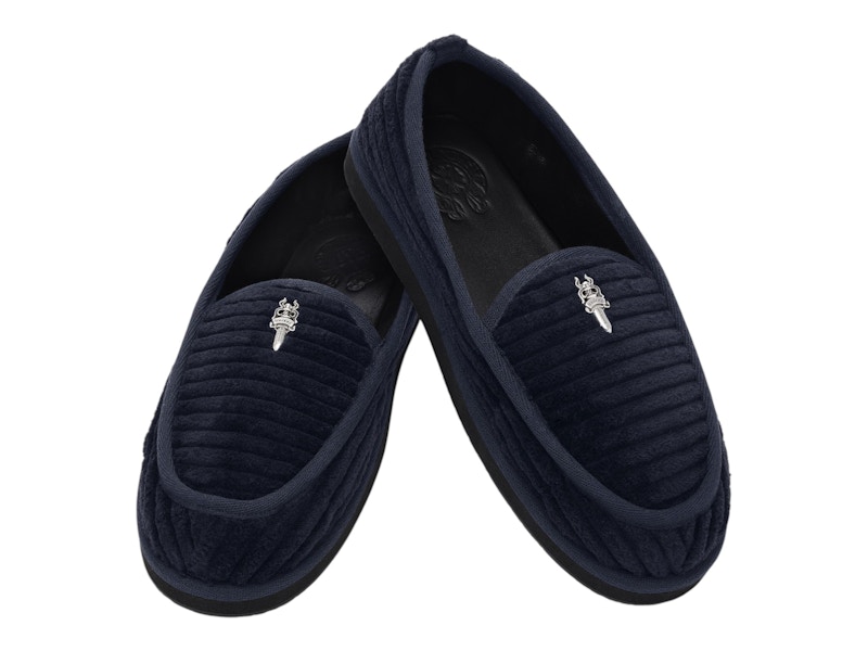 Chrome Hearts Dagger Slippers Navy