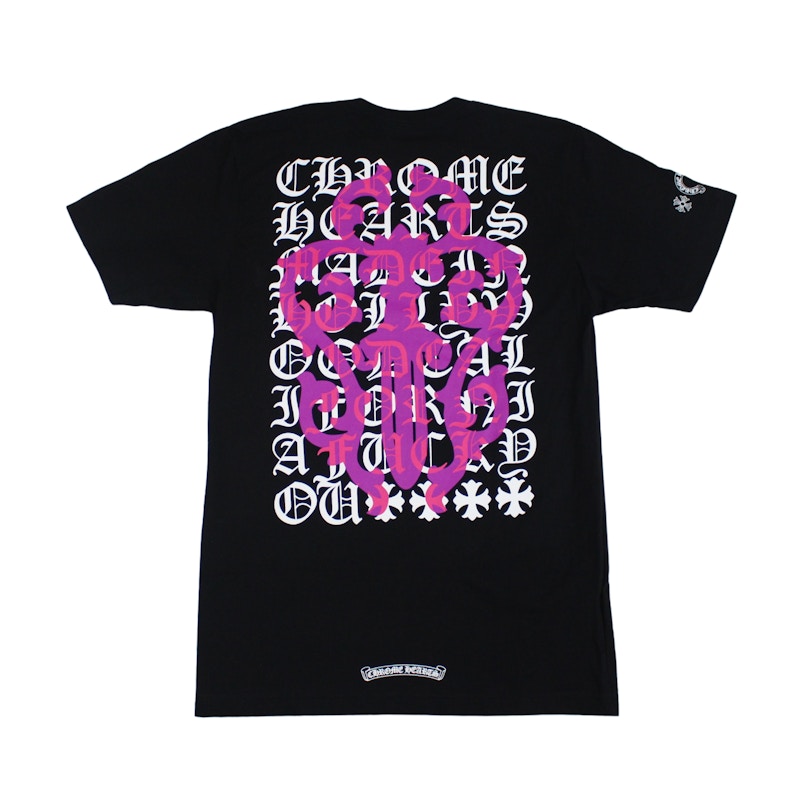 Chrome Hearts Danger eye chart LS TEE 黒-