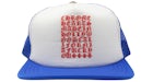 Chrome Hearts Eyechart Trucker Hat Blue/White/Red