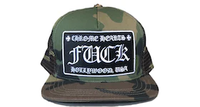 Chrome Hearts FUCK Hollywood Trucker Hat Camo