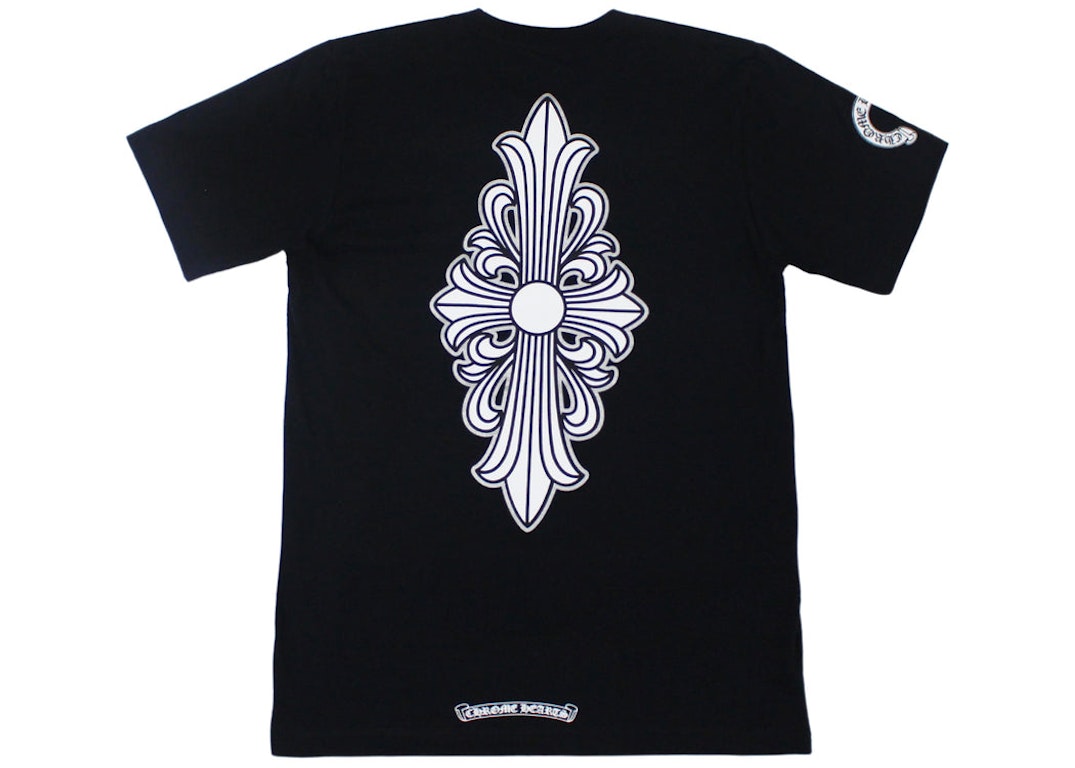 Pre-owned Chrome Hearts Floral Cross T-shirt Black