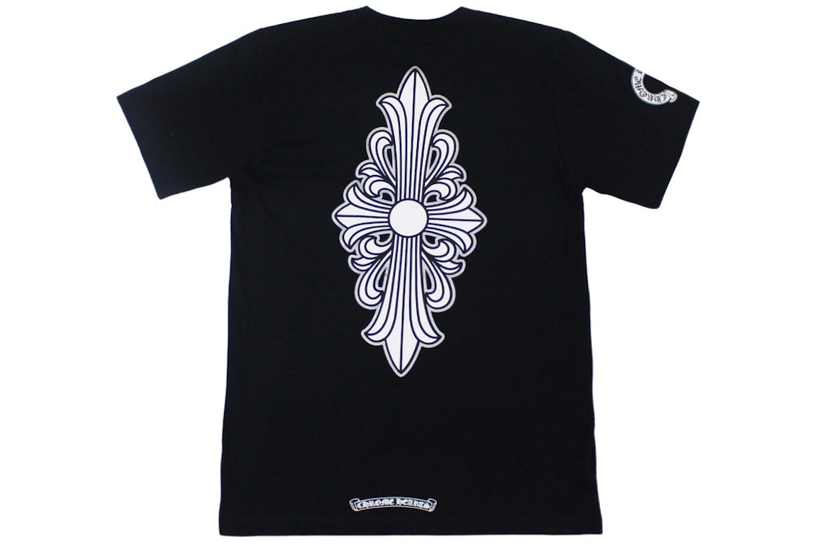 Pre-owned Chrome Hearts Floral Cross T-shirt Black