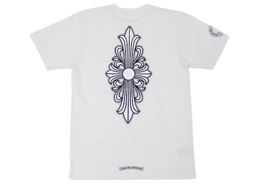 Pre-owned Chrome Hearts Floral Cross T-shirt White
